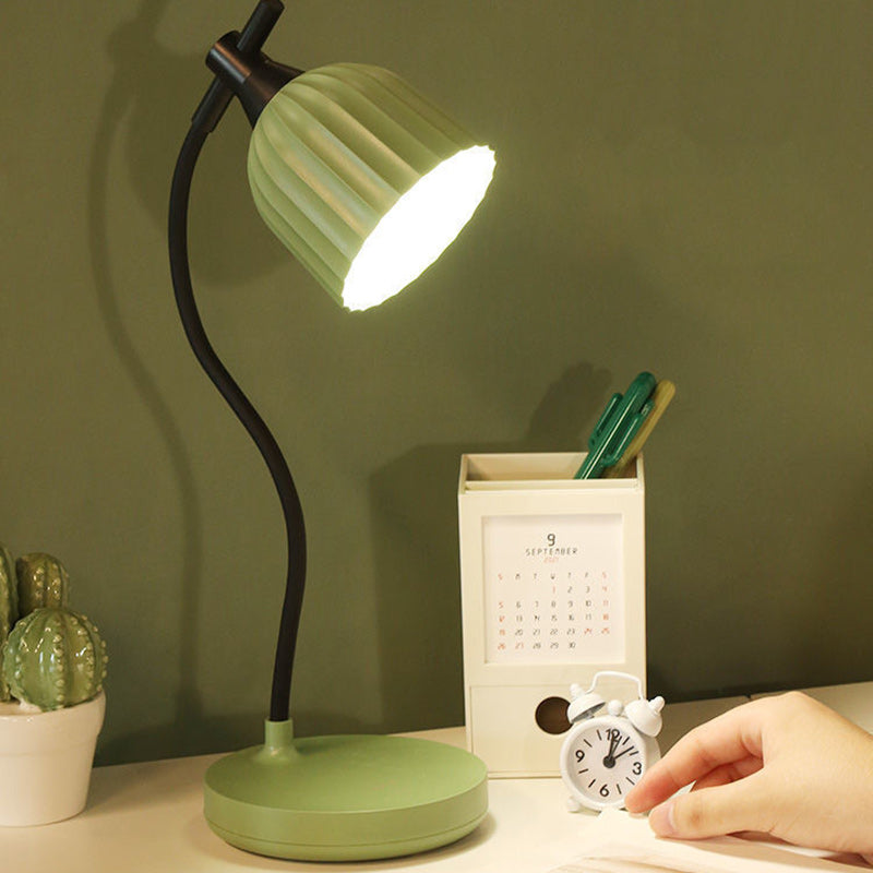 Nowoczesna Minimalistyczna Okrągła Złożona Lampa Stołowa LED ABS do Salonu
