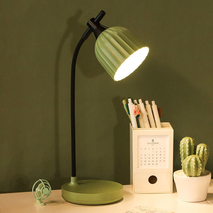 Nowoczesna Minimalistyczna Okrągła Złożona Lampa Stołowa LED ABS do Salonu
