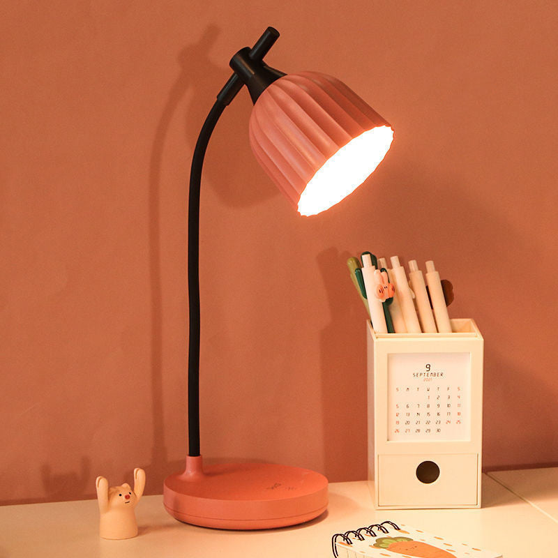 Nowoczesna Minimalistyczna Okrągła Złożona Lampa Stołowa LED ABS do Salonu