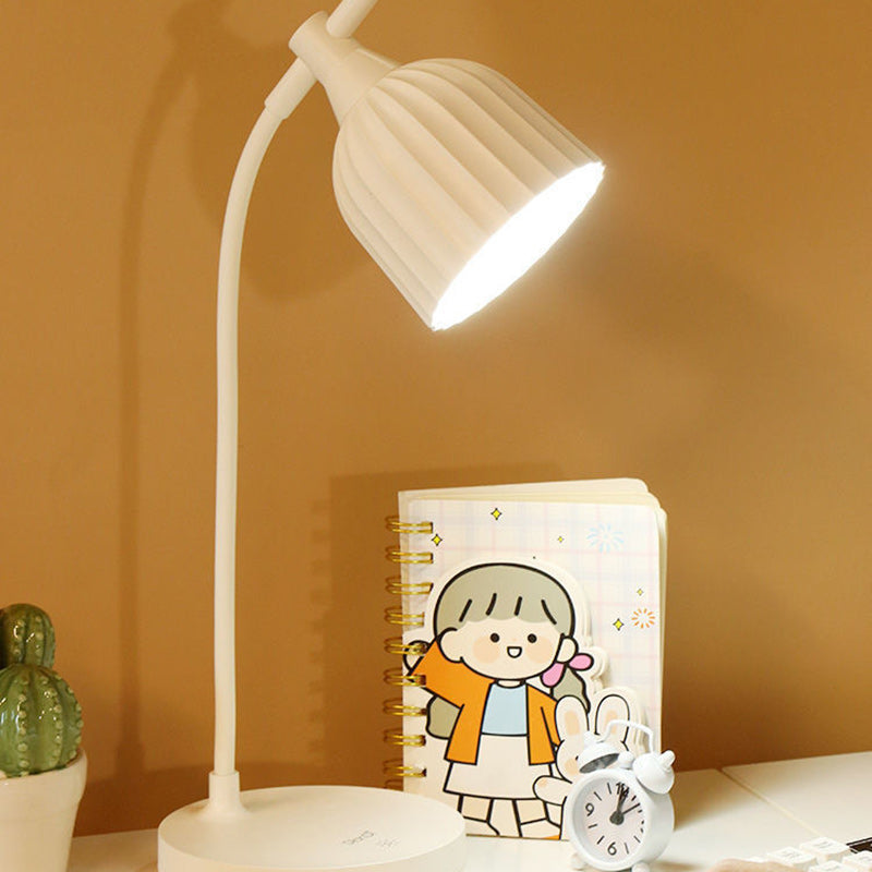 Nowoczesna Minimalistyczna Okrągła Złożona Lampa Stołowa LED ABS do Salonu