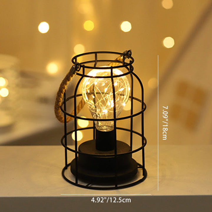 Nowoczesna minimalistyczna lampa stołowa LED w pionowe paski, kwadratowa, okrągła, żelazna do salonu