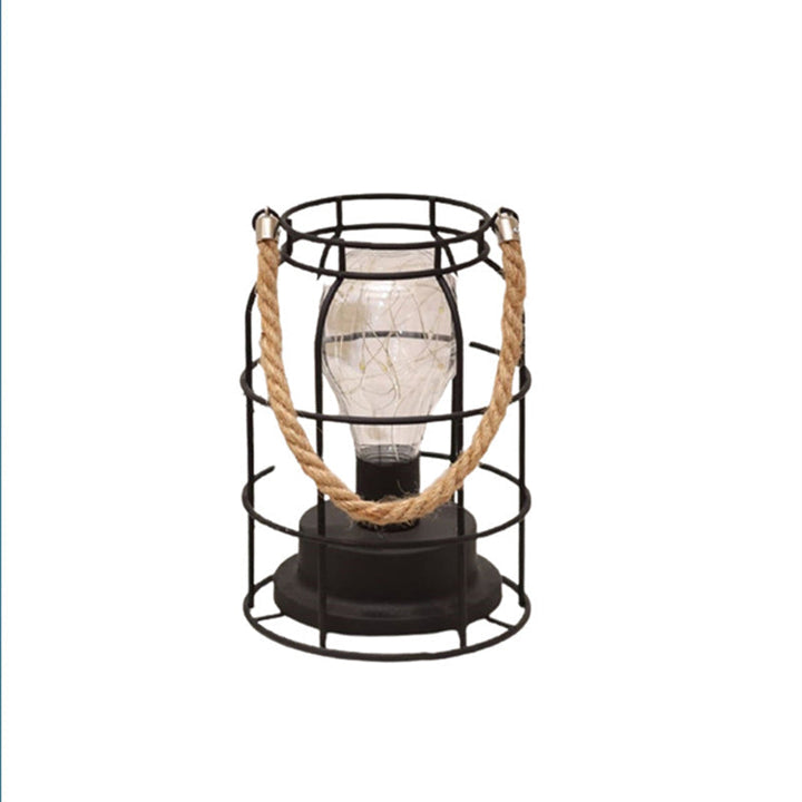 Nowoczesna minimalistyczna lampa stołowa LED w pionowe paski, kwadratowa, okrągła, żelazna do salonu