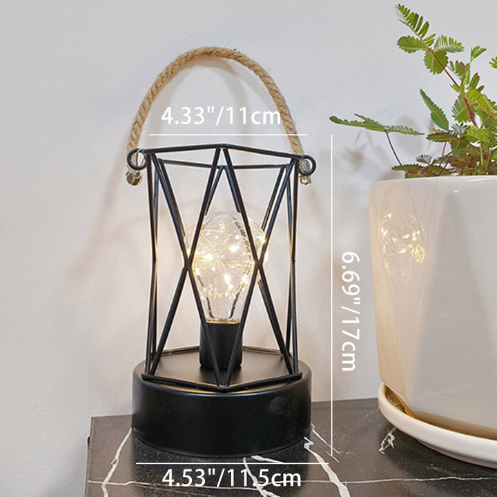 Nowoczesna minimalistyczna lampa stołowa LED w pionowe paski, kwadratowa, okrągła, żelazna do salonu
