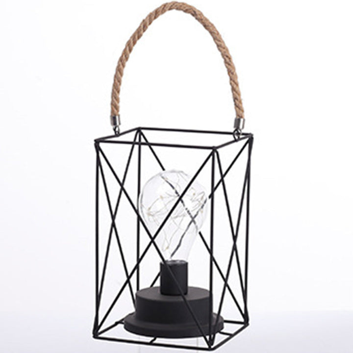 Nowoczesna minimalistyczna lampa stołowa LED w pionowe paski, kwadratowa, okrągła, żelazna do salonu