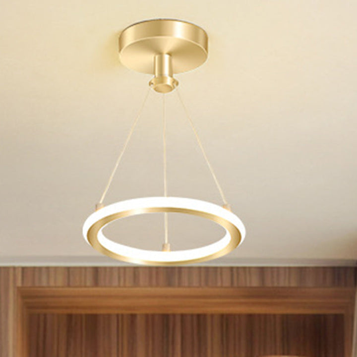 Współczesne nordyckie okrągłe metalowe oświetlenie sufitowe LED w stylu półzintegrowanym do korytarza