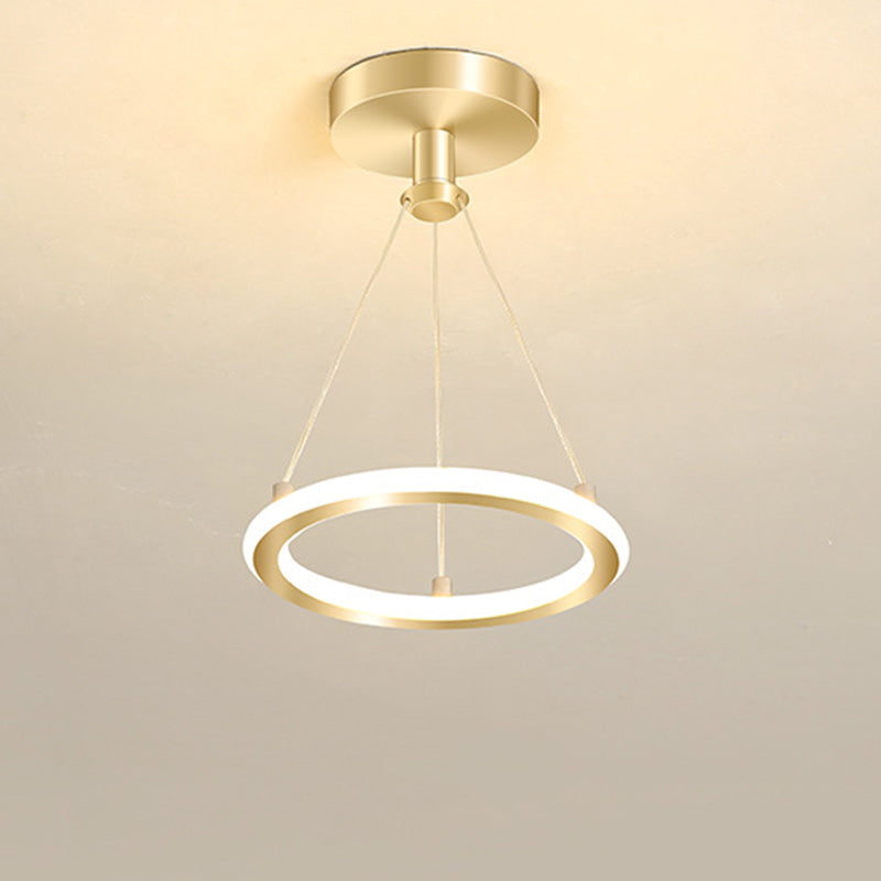 Współczesne nordyckie okrągłe metalowe oświetlenie sufitowe LED w stylu półzintegrowanym do korytarza