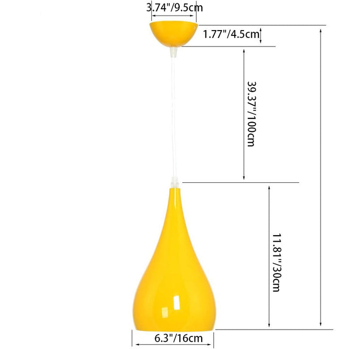 Nordycka Lampa Wisząca z Aluminium i Drewna Dyniowego 1-Żarówkowa do Jadalni