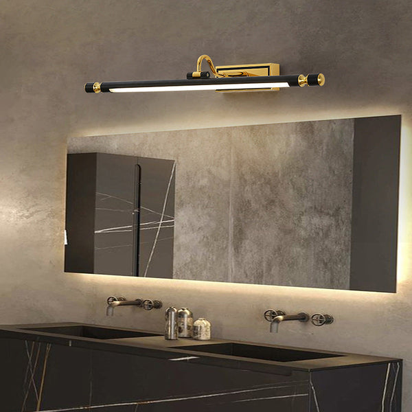 Luksusowa Lampa Lustro Czarna-Złota – LumoGold |