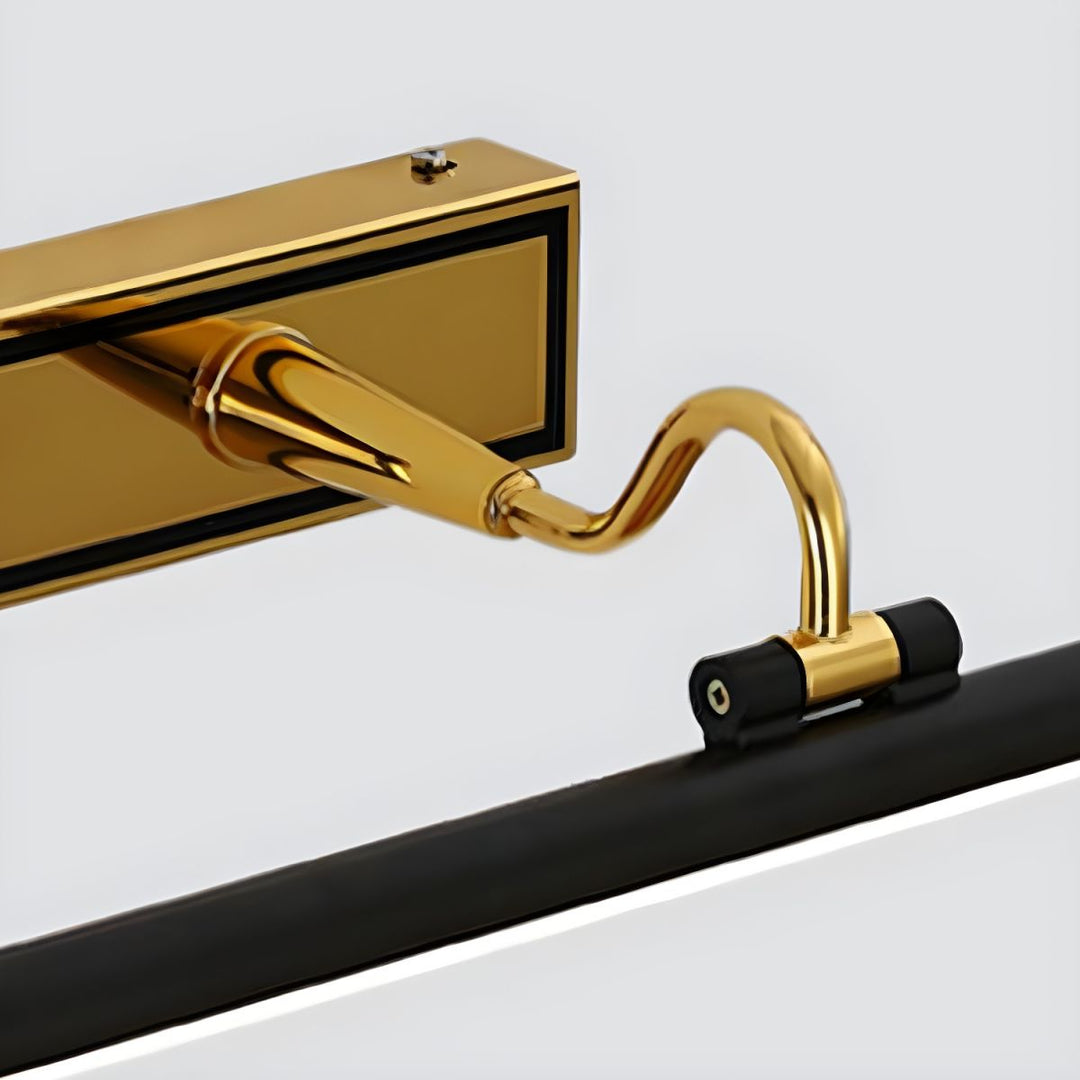 Luksusowa Lampa Lustro Czarna-Złota – LumoGold |