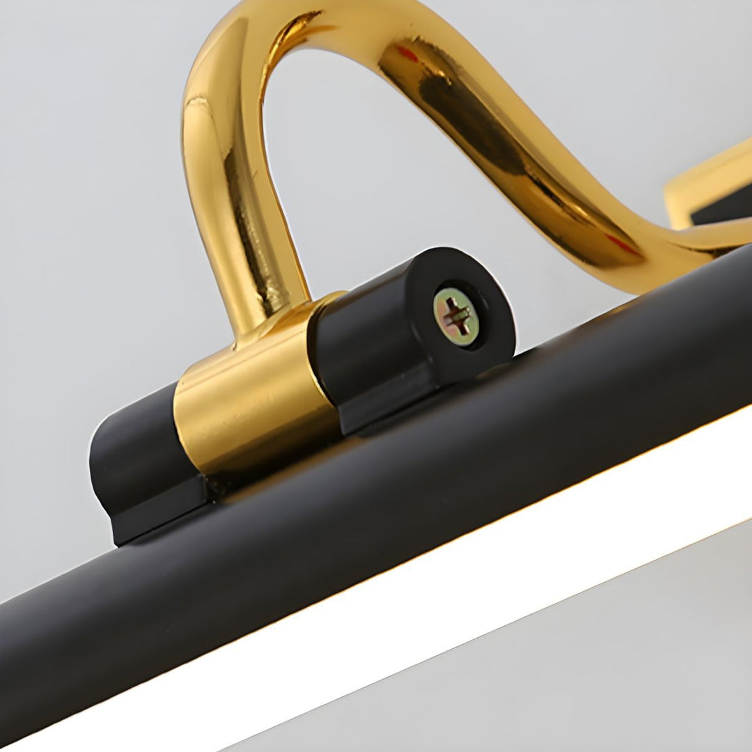 Luksusowa Lampa Lustro Czarna-Złota – LumoGold |