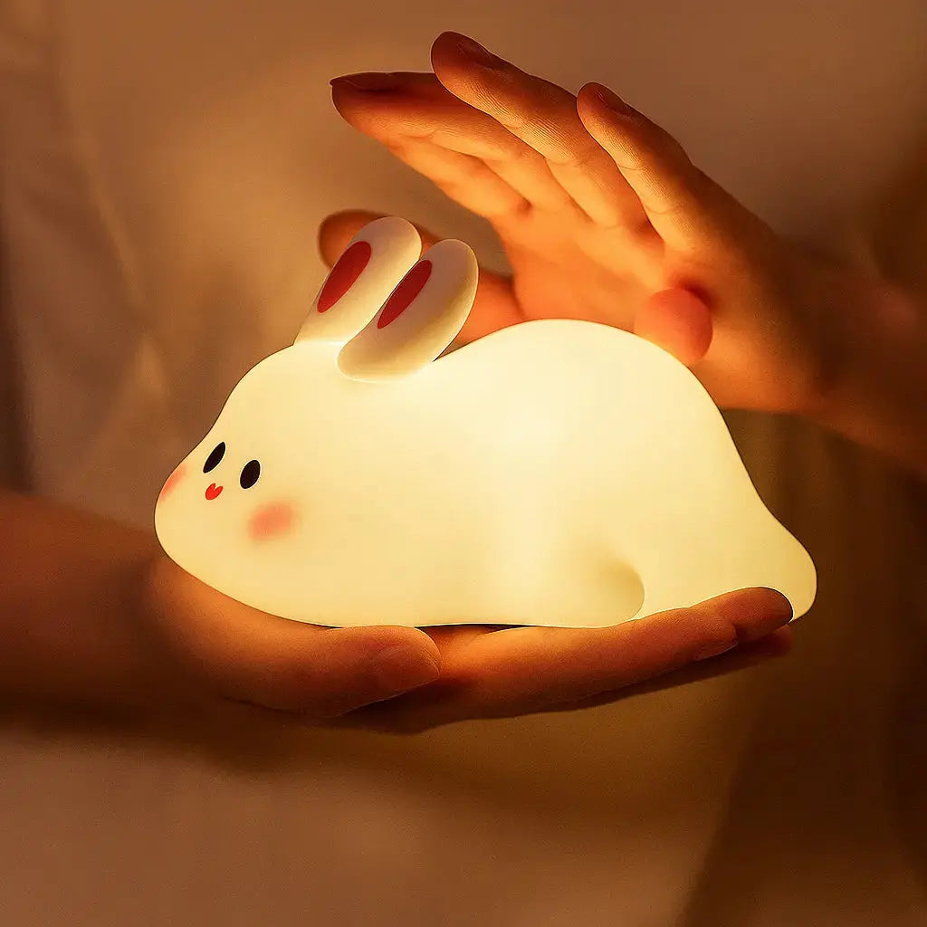Uspokajająca LED Lampa Nocna w Kształcie Zwierzątka – Delikatne Światło dla Dzieci