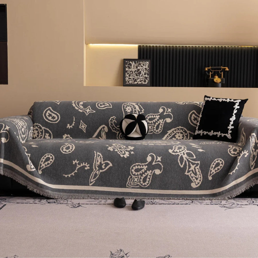 Boho Bloom Miękki Pokrowiec na Sofę