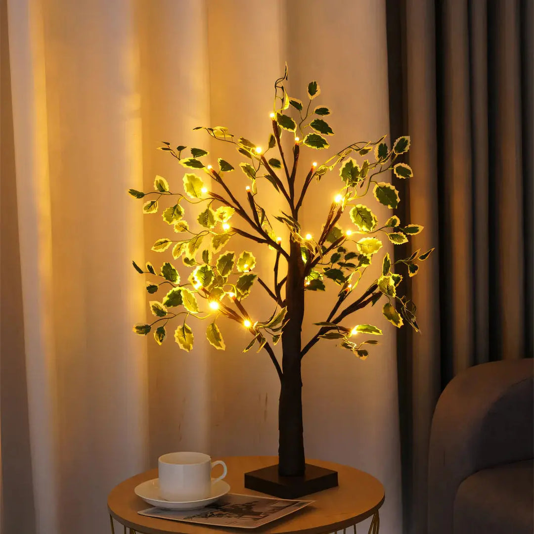 Magiczna Lampa Stołowa BrightTree – Elegancki Design Drzewa z Ciepłym Światłem LED