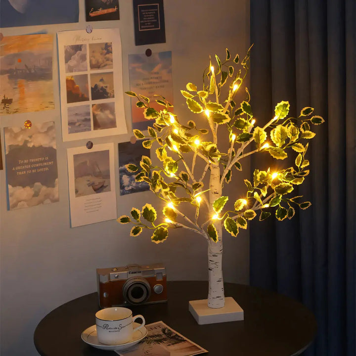 Magiczna Lampa Stołowa BrightTree – Elegancki Design Drzewa z Ciepłym Światłem LED