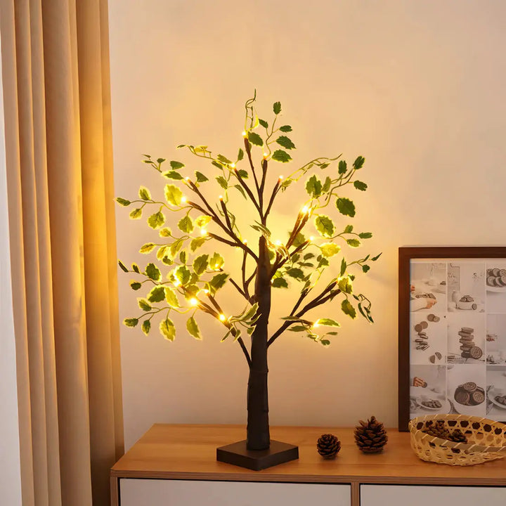 Magiczna Lampa Stołowa BrightTree – Elegancki Design Drzewa z Ciepłym Światłem LED