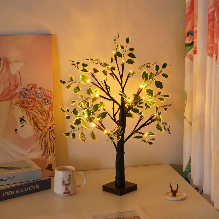 Magiczna Lampa Stołowa BrightTree – Elegancki Design Drzewa z Ciepłym Światłem LED