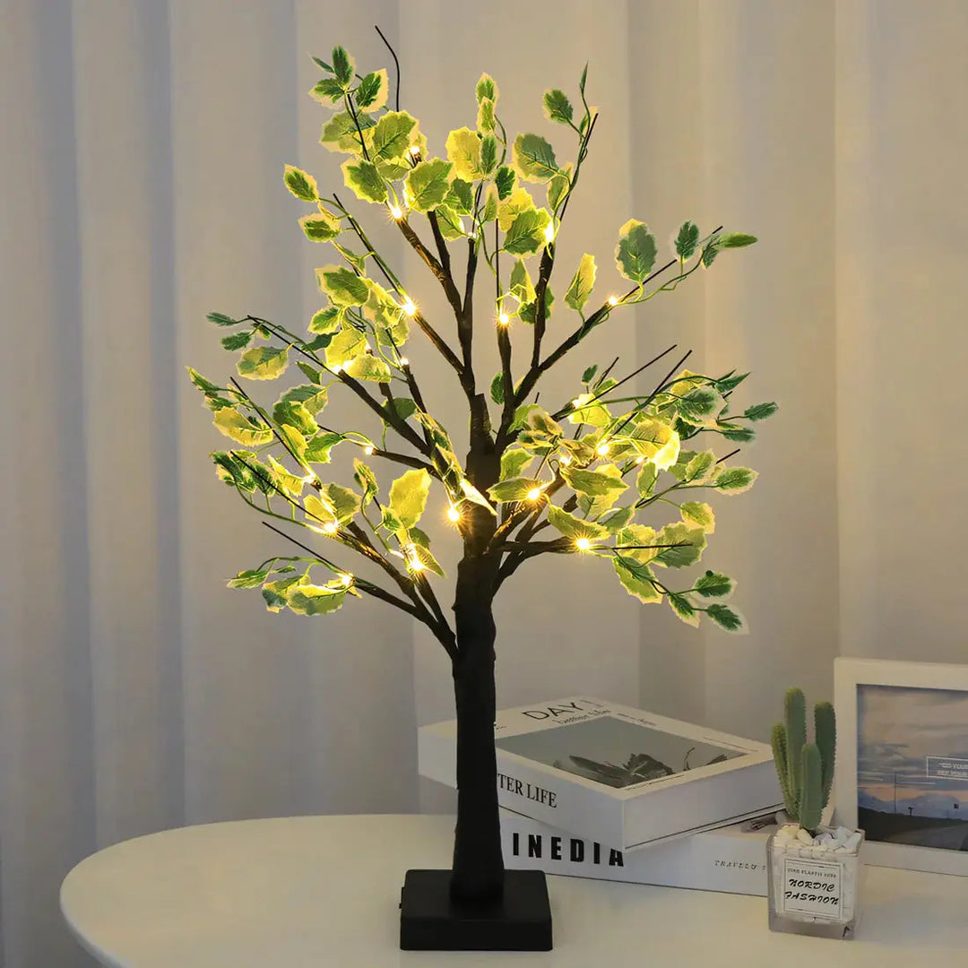 Magiczna Lampa Stołowa BrightTree – Elegancki Design Drzewa z Ciepłym Światłem LED