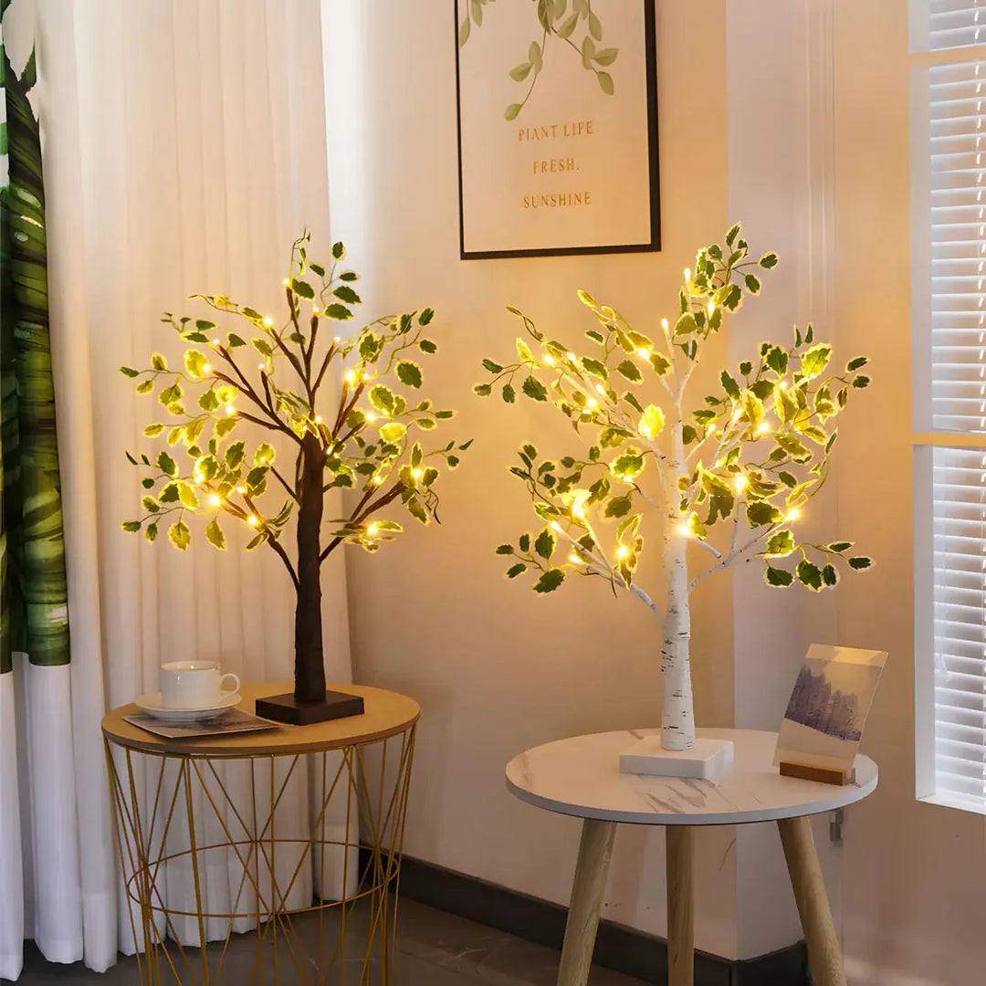 Magiczna Lampa Stołowa BrightTree – Elegancki Design Drzewa z Ciepłym Światłem LED