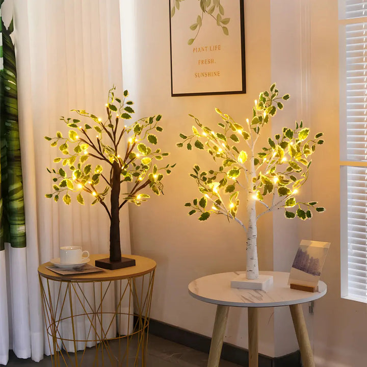 Magiczna Lampa Stołowa BrightTree – Elegancki Design Drzewa z Ciepłym Światłem LED