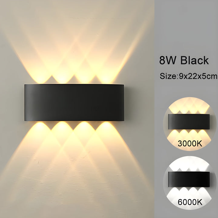 LED lampy ścienne do wnętrz i na zewnątrz