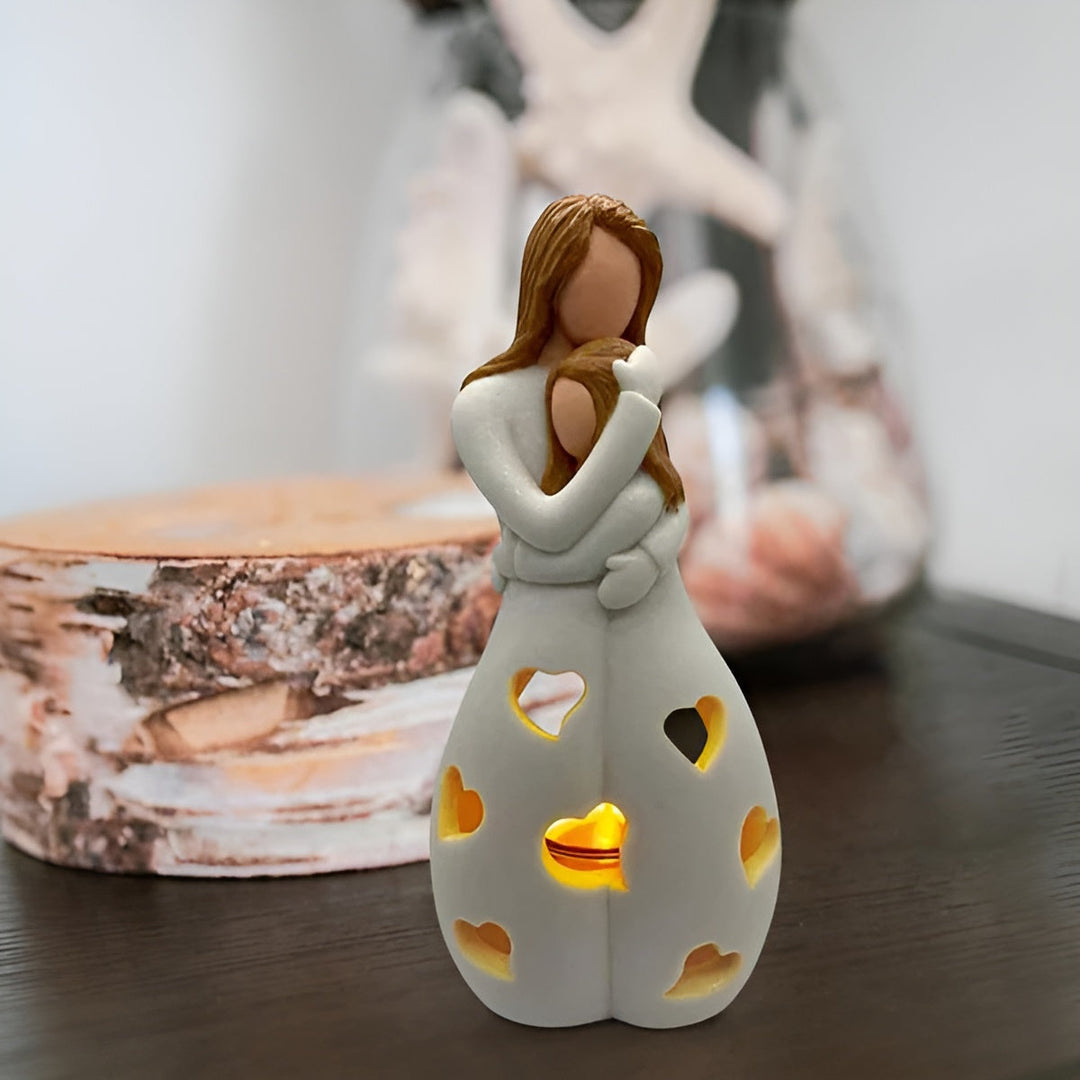 Świecznik z migoczącą świecą Matka-Córka - LoveGlow