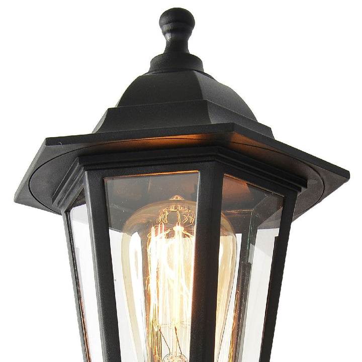 Czarna Vintage Lampa Wisząca na Zewnątrz z PIR