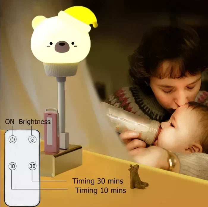 Przytulna Lampa Nocna z Funkcją Timera