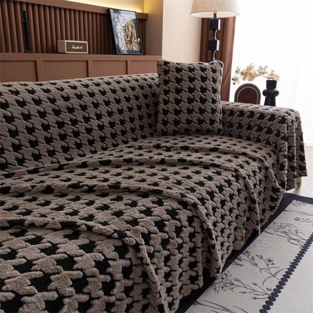 Pokrowiec na Sofę Cavalli w Kratę Houndstooth