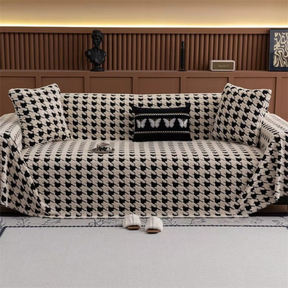 Pokrowiec na Sofę Cavalli w Kratę Houndstooth