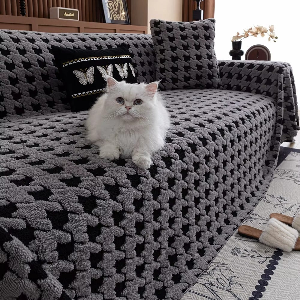 Pokrowiec na Sofę Cavalli w Kratę Houndstooth
