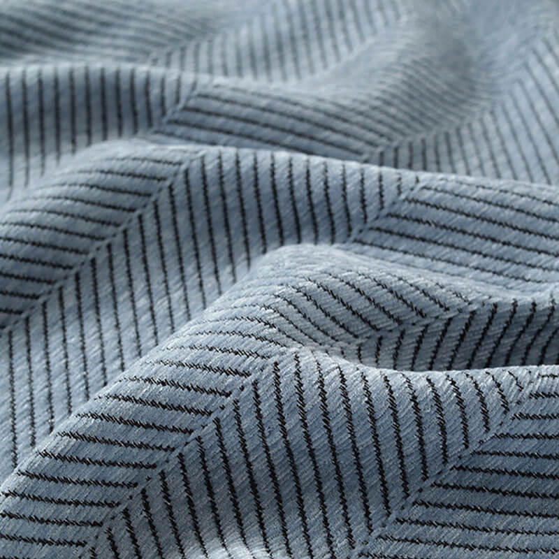 Koc Chenille w Wzór Herringbone z Frędzlami na Sofę