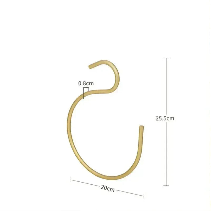 Wieszak w kształcie S - Elegancki i oszczędzający miejsce metalowy wieszak do szafy (Zestaw 5 sztuk)
