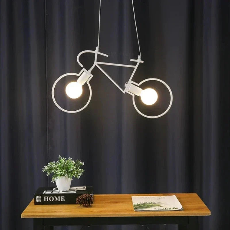 BikeGlow - Lampa Wisząca LED w Kształcie Roweru