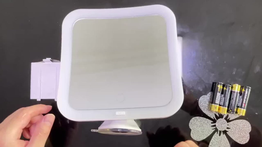 GlowSnap - Lustro do Makijażu z Dotykowym Sterowaniem i Przyssawką