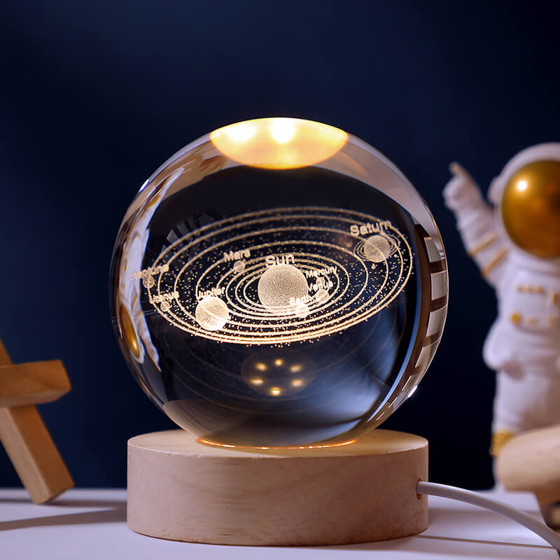 Lampa Nocna Kula Kryształowa