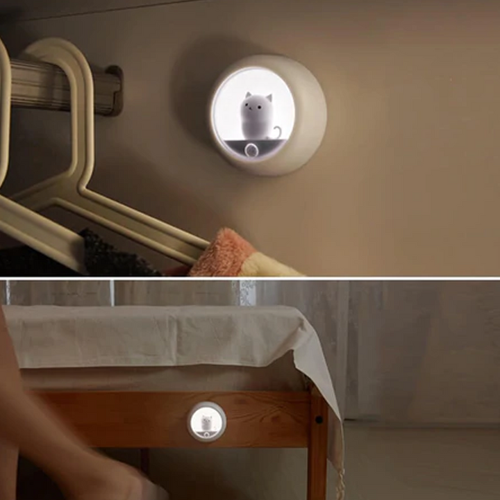 Urocza Lampa Nocna w Kształcie Kota