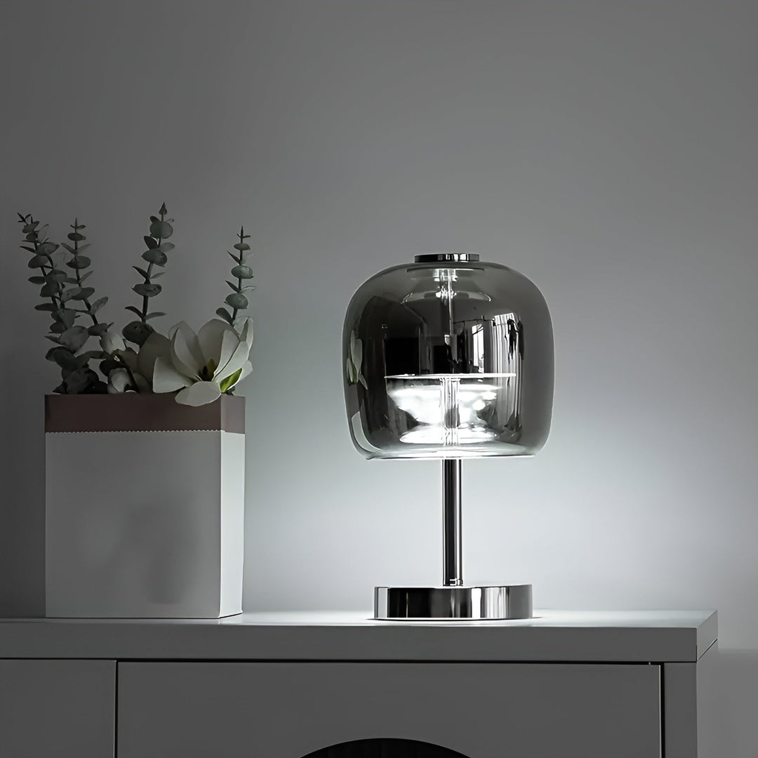 Nowoczesna Lampa Ambient Light z Elektroplaterowanego Szkła
