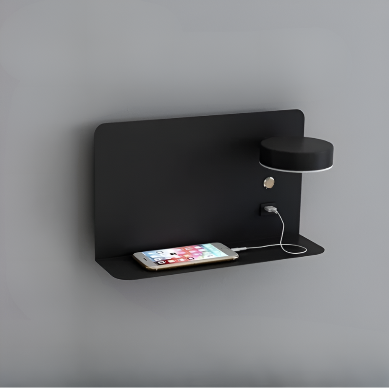 Minimalistyczna Ładowalna Lampa Nocna USB DazzleShelf