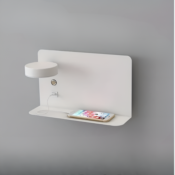 Minimalistyczna Ładowalna Lampa Nocna USB DazzleShelf