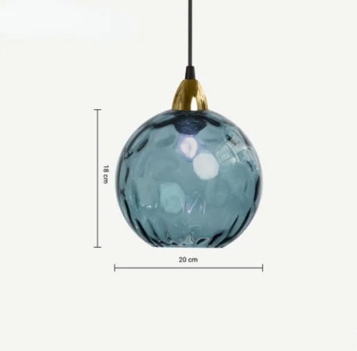 HelderBol - Szklana kula lampa wisząca
