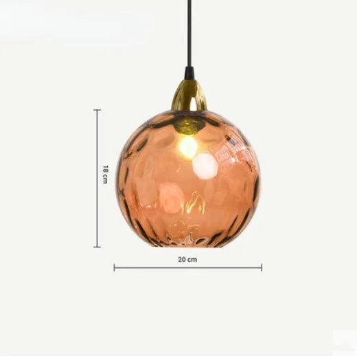 HelderBol - Szklana kula lampa wisząca