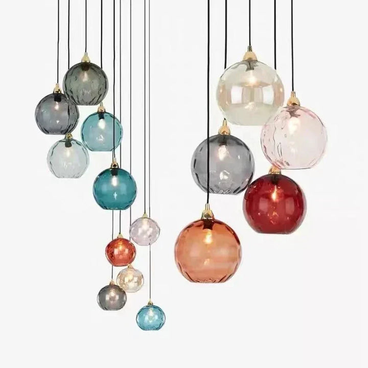 Lampa Wisząca Glasora - Przezroczysta Szklana Kula z Oświetleniem LED