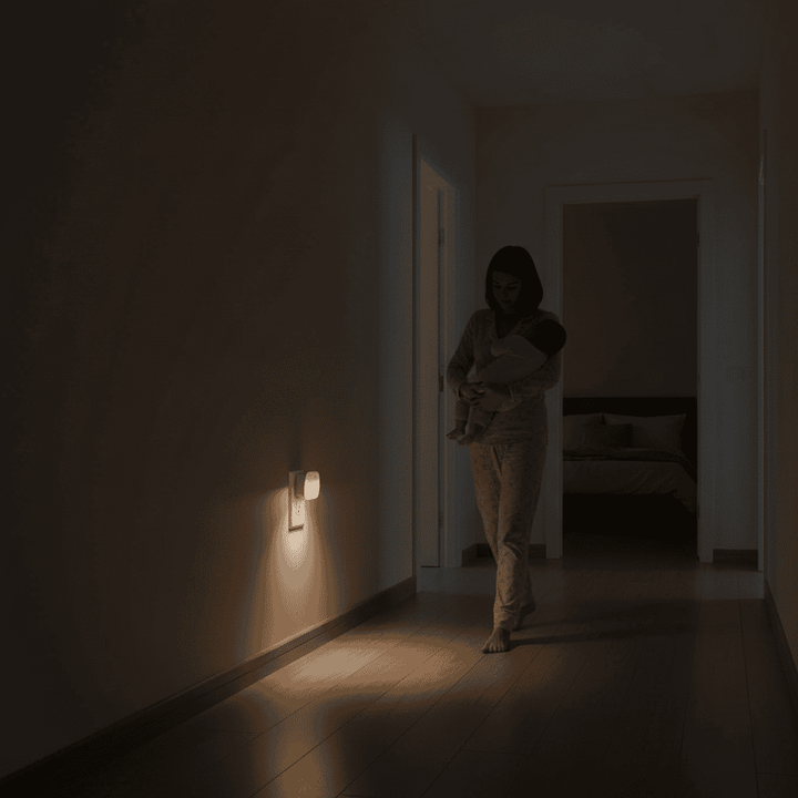 Energooszczędne nocne lampki z czujnikiem (6 sztuk)
