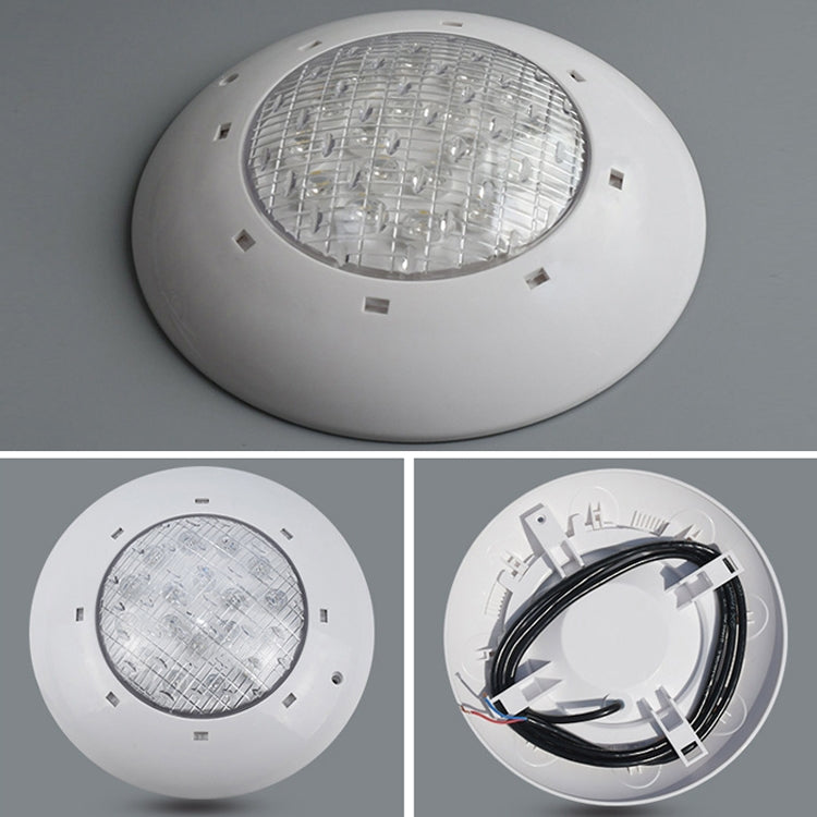 18x3W lampa ścienna z ABS do basenu, światło podwodne (Biała)