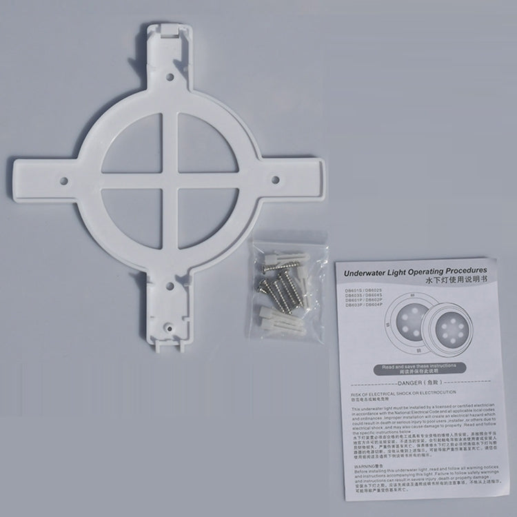 18x3W lampa ścienna z ABS do basenu, światło podwodne (Biała)