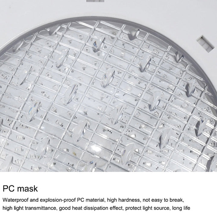 18x3W lampa ścienna z ABS do basenu, światło podwodne (Biała)