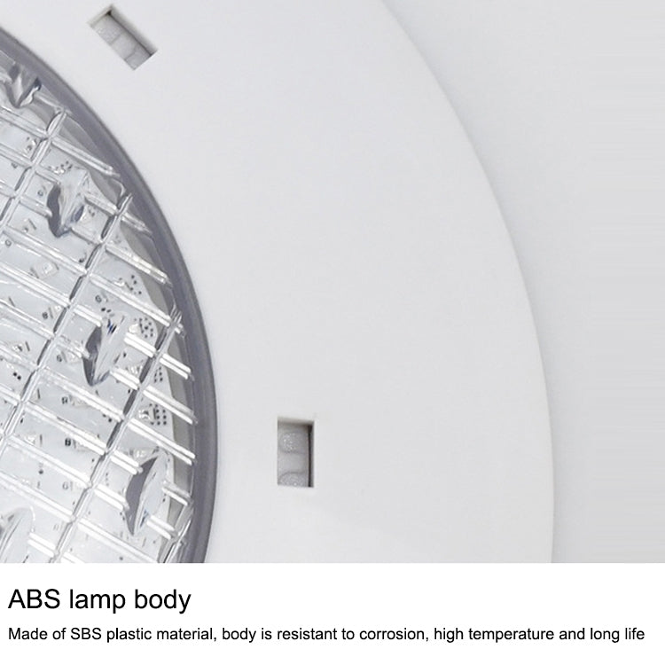 18x3W lampa ścienna z ABS do basenu, światło podwodne (Biała)