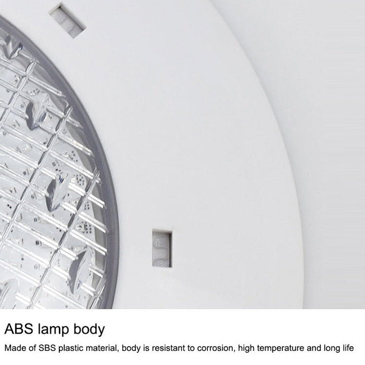 18x3W lampa ścienna z ABS do basenu, światło podwodne (Biała)