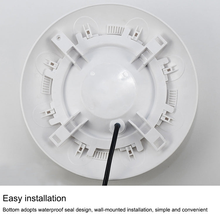 18x3W lampa ścienna z ABS do basenu, światło podwodne (Biała)