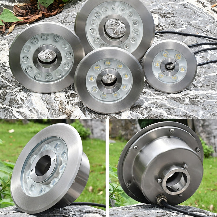 12W Podwodna Lampa LED ze Stali Nierdzewnej Zmienno-Kolorowa (kolorowa)